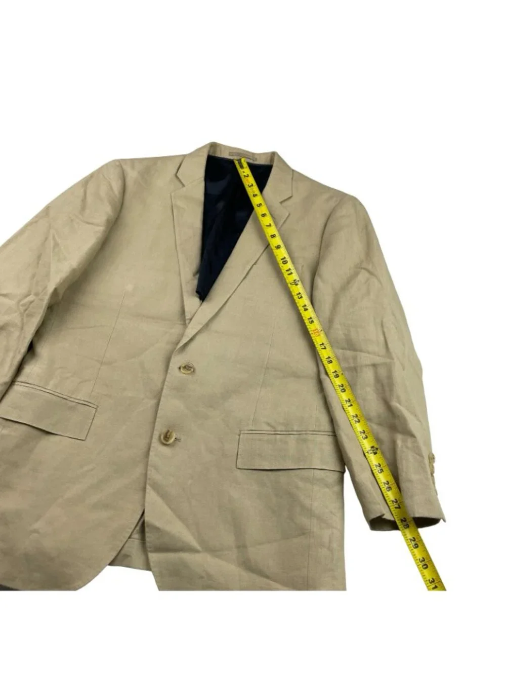 J.Crew Men’s Ludlow 100% Irish Linen 2-Button Blazer Khaki/Tan • 40R